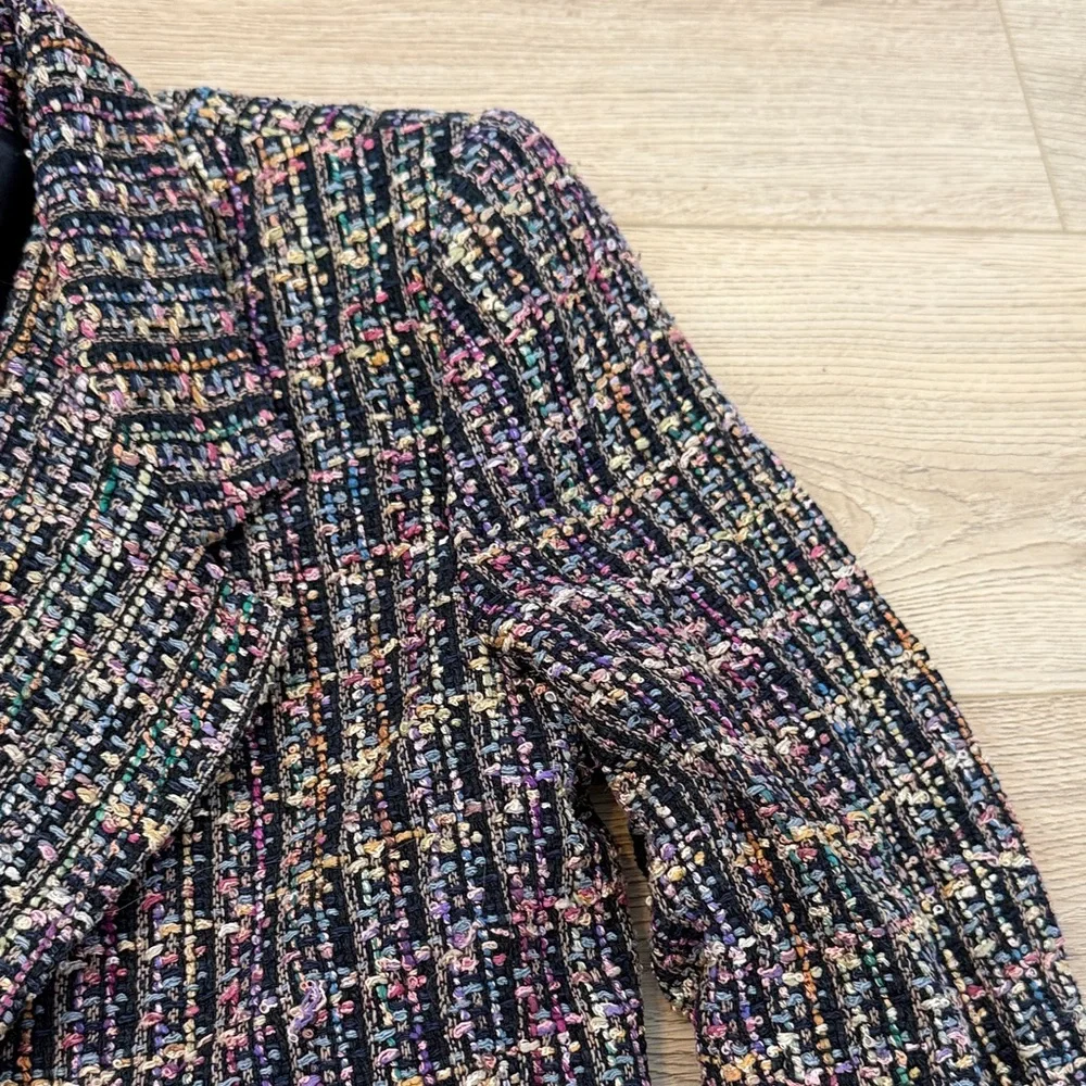 Vintage LBA Studio Tweed Blazer Jacket Size Small Classic Chic - Picture 9 of 10